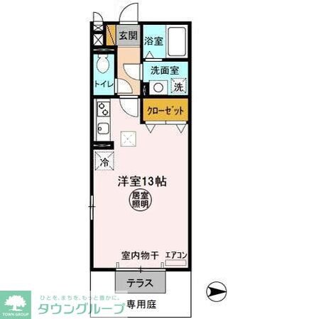 キャンパス・プランドールの物件間取画像